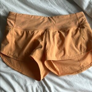 Women's Orange Lululemon Shorts